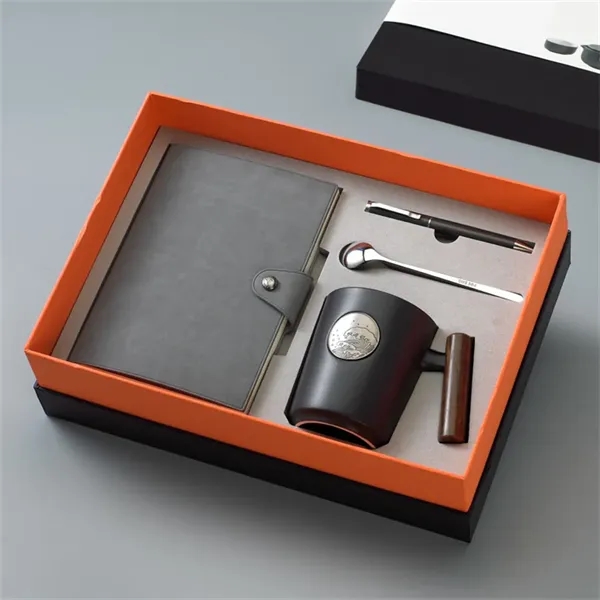 Sophisticated Notebook, Pen, Mug & Spoon Gift Set - Sophisticated Notebook, Pen, Mug & Spoon Gift Set - Image 2 of 4