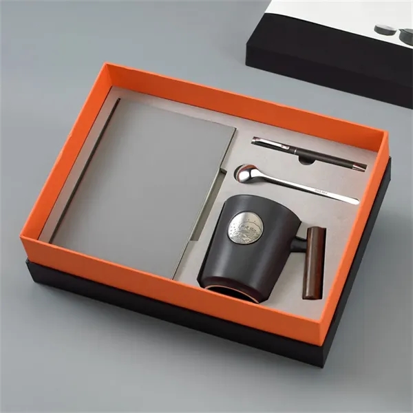 Sophisticated Notebook, Pen, Mug & Spoon Gift Set - Sophisticated Notebook, Pen, Mug & Spoon Gift Set - Image 3 of 4