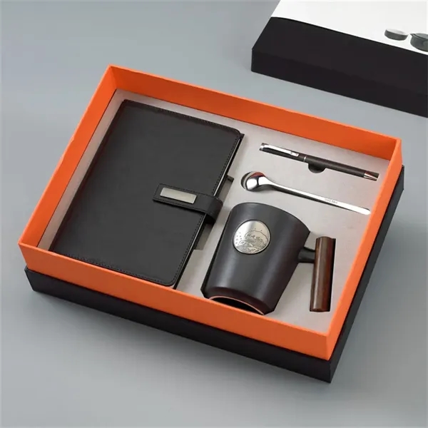 Sophisticated Notebook, Pen, Mug & Spoon Gift Set - Sophisticated Notebook, Pen, Mug & Spoon Gift Set - Image 4 of 4