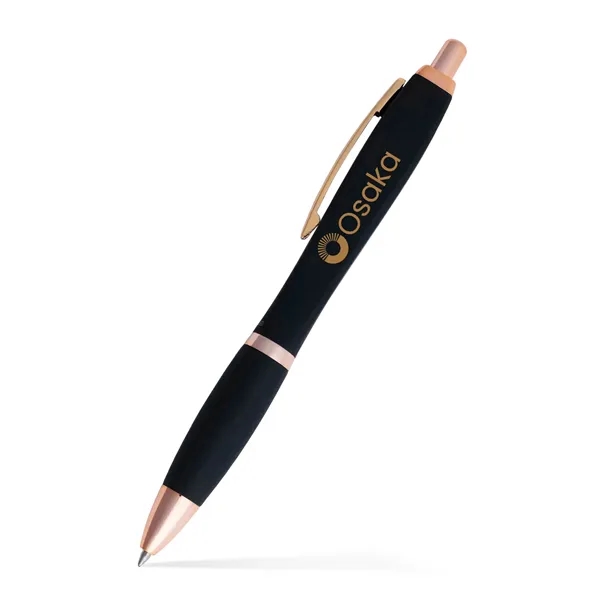 Squared Basset Satin Soft Touch Gel Performance Pen™ (Rose G - Squared Basset Satin Soft Touch Gel Performance Pen™ (Rose G - Image 1 of 2