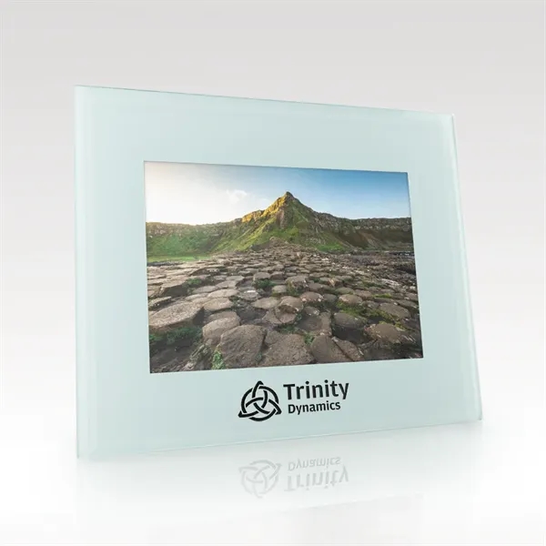 White Glass Photo Frame