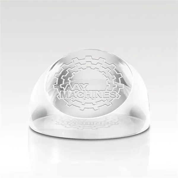 Crystal Dome Disk Paperweight