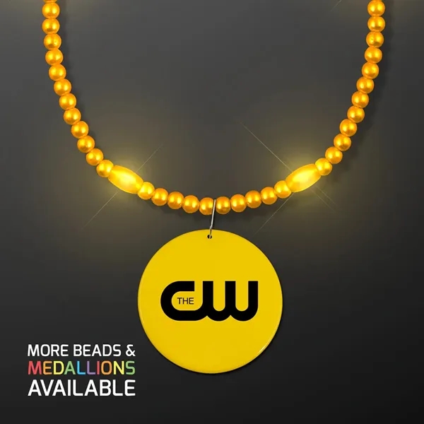 LED Light Beads with Medallion - LED Light Beads with Medallion - Image 7 of 8