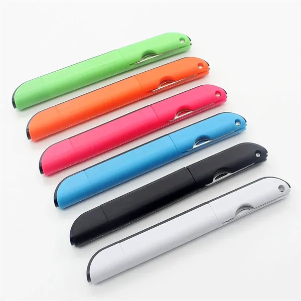 Multi-Function Ballpoint Pen with Ruler Scissors - Multi-Function Ballpoint Pen with Ruler Scissors - Image 1 of 2