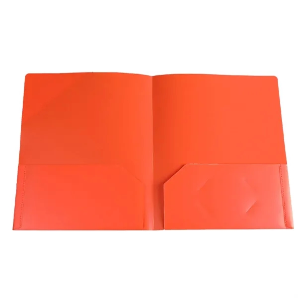 Poly Folders with Business Card Slot Durable Plastic - Poly Folders with Business Card Slot Durable Plastic - Image 2 of 3
