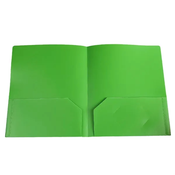 Poly Folders with Business Card Slot Durable Plastic - Poly Folders with Business Card Slot Durable Plastic - Image 3 of 3
