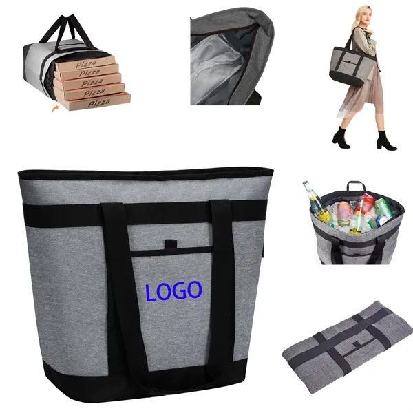 Large Reusable Jumbo Insulated Tote Cooler Bag with Thermal - Large Reusable Jumbo Insulated Tote Cooler Bag with Thermal - Image 0 of 2