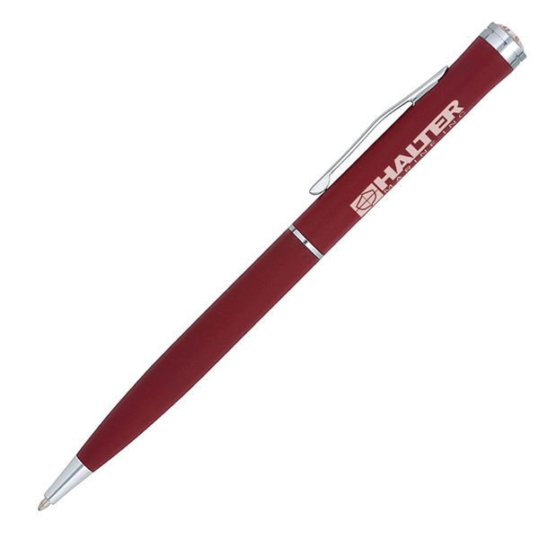 Uhlan Twist Action Pen with Photo Dome Top - Uhlan Twist Action Pen with Photo Dome Top - Image 1 of 10