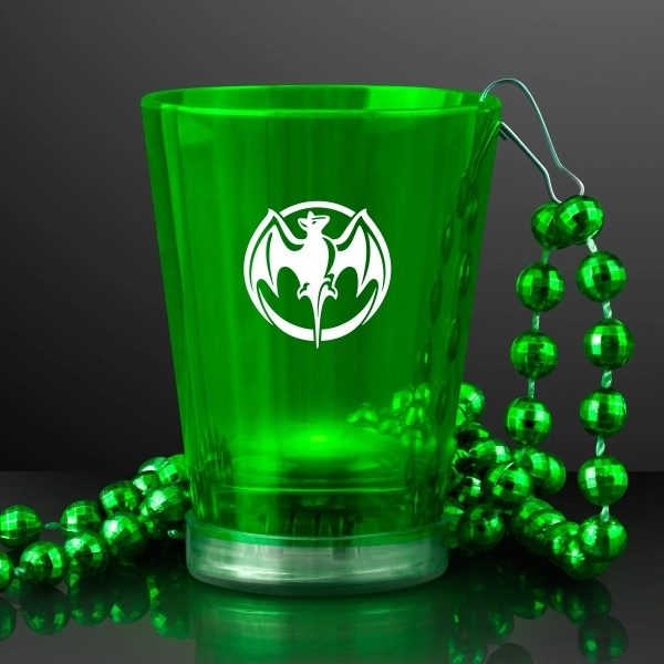 1.5 oz. Light Up Shot Glass on Party Bead Necklaces - 1.5 oz. Light Up Shot Glass on Party Bead Necklaces - Image 4 of 13