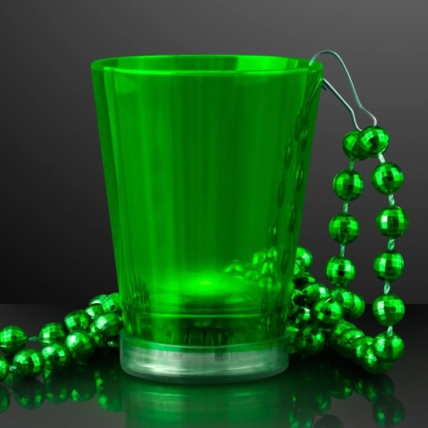 1.5 oz. Light Up Shot Glass on Party Bead Necklaces - 1.5 oz. Light Up Shot Glass on Party Bead Necklaces - Image 5 of 13