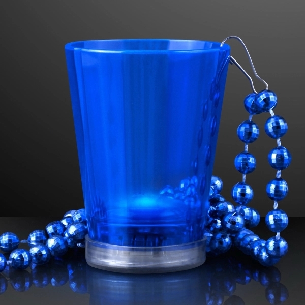 1.5 oz. Light Up Shot Glass on Party Bead Necklaces - 1.5 oz. Light Up Shot Glass on Party Bead Necklaces - Image 7 of 13