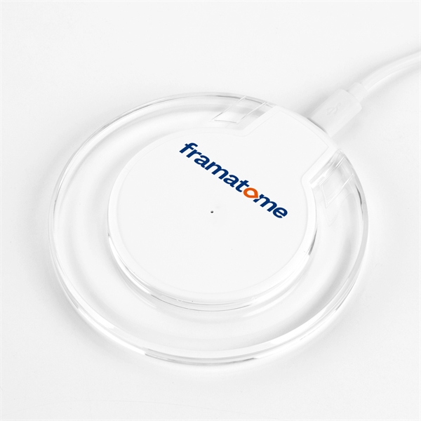 15W Ultra-slim UFO Shape Crystal Wireless Charging Pad - 15W Ultra-slim UFO Shape Crystal Wireless Charging Pad - Image 3 of 4
