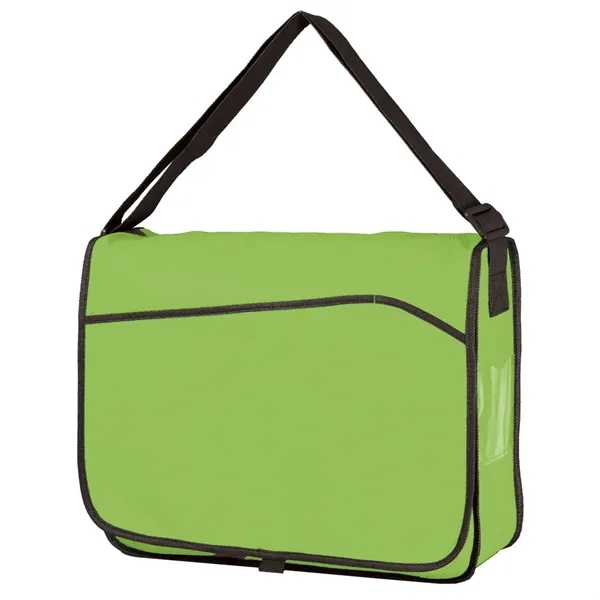 Non Woven Messenger Bag W/Pocket - Non Woven Messenger Bag W/Pocket - Image 2 of 2