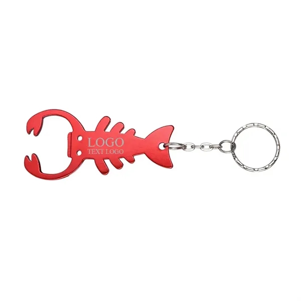 Lobster-Shaped Keychain Bottle Opener - Lobster-Shaped Keychain Bottle Opener - Image 6 of 9