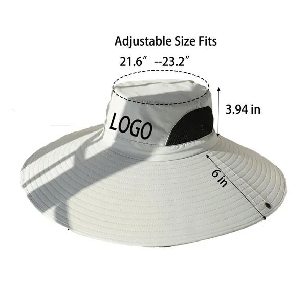 6" Wide Brim Water Repellent Ventilated Sun Hat - 6" Wide Brim Water Repellent Ventilated Sun Hat - Image 1 of 8