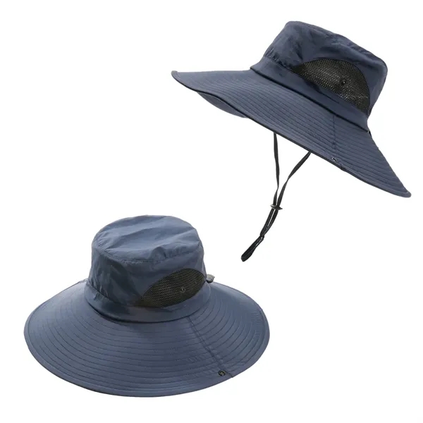6" Wide Brim Water Repellent Ventilated Sun Hat - 6" Wide Brim Water Repellent Ventilated Sun Hat - Image 4 of 8