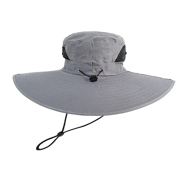 6" Wide Brim Water Repellent Ventilated Sun Hat - 6" Wide Brim Water Repellent Ventilated Sun Hat - Image 6 of 8