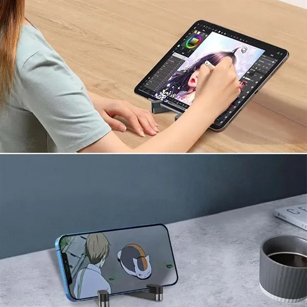 Universal Mini Foldable Portable Desk Phone Holder Stand - Universal Mini Foldable Portable Desk Phone Holder Stand - Image 2 of 4