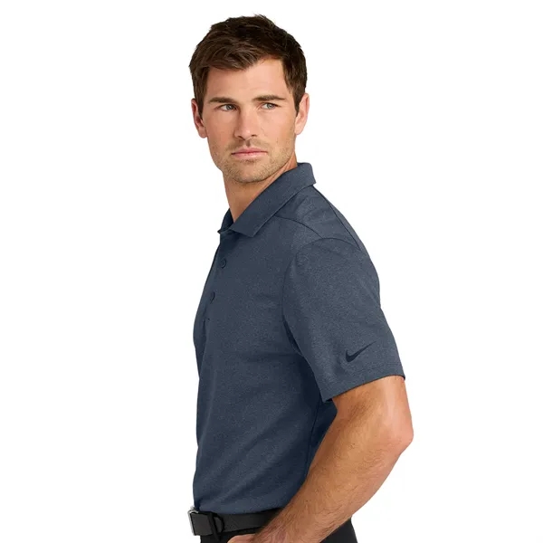 Nike Dri-FIT Smooth Heather Polo w/ Screen Print 4.4 oz. - Nike Dri-FIT Smooth Heather Polo w/ Screen Print 4.4 oz. - Image 1 of 8