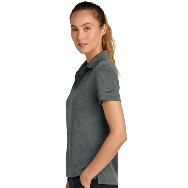 Nike Dri-FIT Women's Heather Polo w/ Screen Print 4.4 oz. - Nike Dri-FIT Women's Heather Polo w/ Screen Print 4.4 oz. - Image 1 of 8