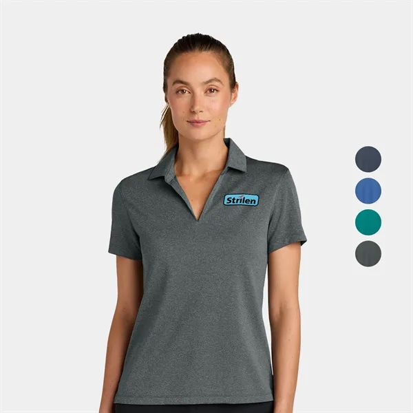 Nike Dri-FIT Women's Heather Polo w/ Screen Print 4.4 oz. - Nike Dri-FIT Women's Heather Polo w/ Screen Print 4.4 oz. - Image 0 of 8