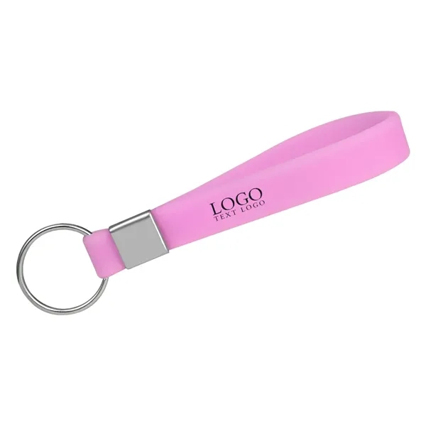 Custom Glow In The Dark Keychain Silicone Wristband