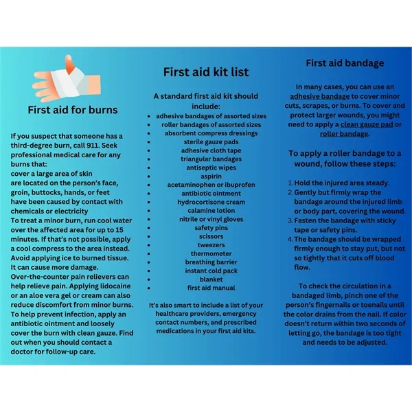 Basic First Aid Brochure - Basic First Aid Brochure - Image 0 of 0