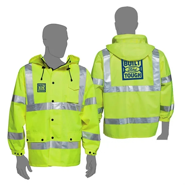 Class 3 Compliant Hi-Viz Waterproof Windbreaker - Class 3 Compliant Hi-Viz Waterproof Windbreaker - Image 0 of 0