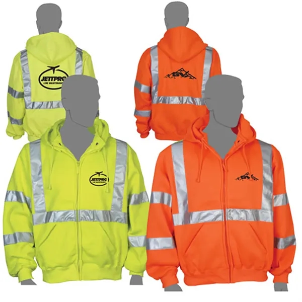 Class 3 Compliant Hi-Viz Fleece Sweatshirt - Class 3 Compliant Hi-Viz Fleece Sweatshirt - Image 0 of 0