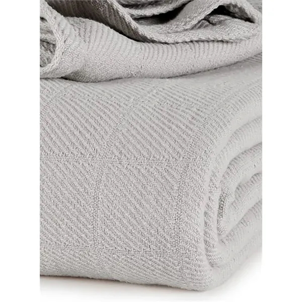 AllSoft™  Cotton Blanket - Grey - AllSoft™  Cotton Blanket - Grey - Image 0 of 1