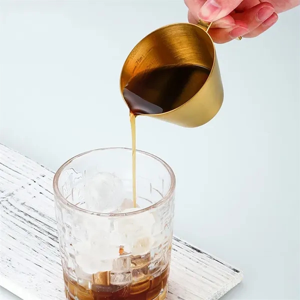 3.4OZ Stainless Steel Coffee Extraction Cup w/ Scale - 3.4OZ Stainless Steel Coffee Extraction Cup w/ Scale - Image 1 of 3