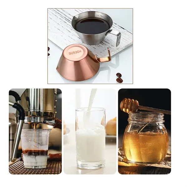 3.4OZ Stainless Steel Coffee Extraction Cup w/ Scale - 3.4OZ Stainless Steel Coffee Extraction Cup w/ Scale - Image 3 of 3