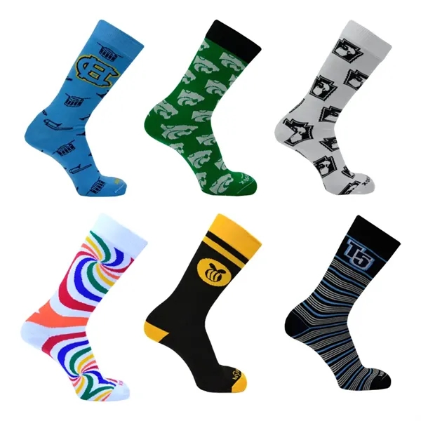 Custom Athleisure Dress Socks - Custom Athleisure Dress Socks - Image 3 of 9