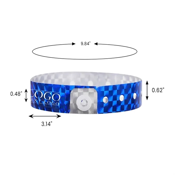 Disposable Laser Holographic Identification Bracelet - Disposable Laser Holographic Identification Bracelet - Image 2 of 8