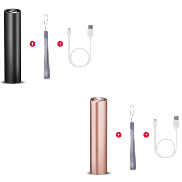 3 Modes Mini Waterproof USB Rechargeable Flashlight - 3 Modes Mini Waterproof USB Rechargeable Flashlight - Image 1 of 2