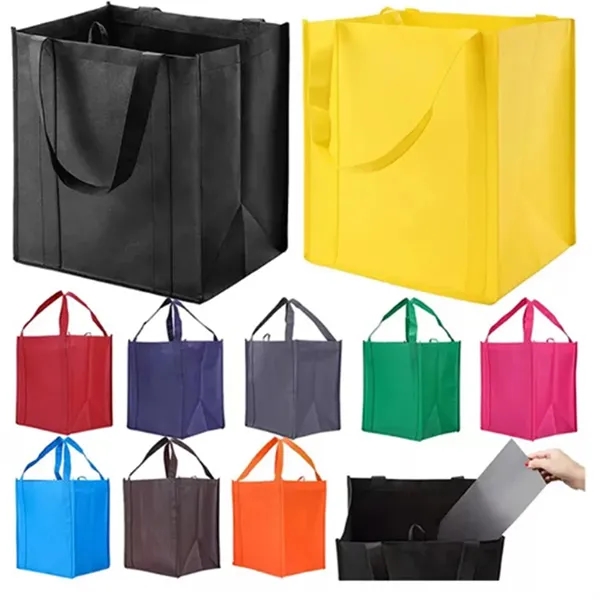 Reusable Non-Woven Grocery Shopping Tote Bags - Reusable Non-Woven Grocery Shopping Tote Bags - Image 2 of 4