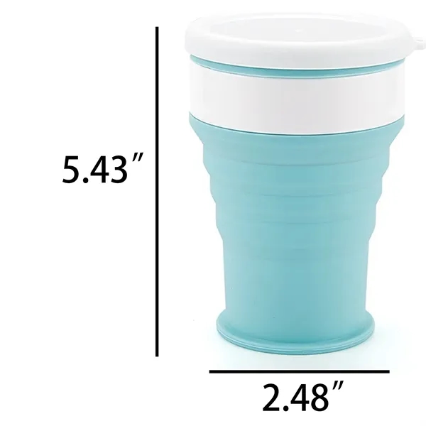 11oz.Collapsible Silicone Travel Cup Lid Portable Drinking M - 11oz.Collapsible Silicone Travel Cup Lid Portable Drinking M - Image 1 of 5