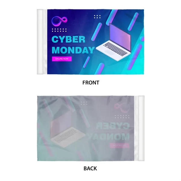 Digital Printed Antenna Flags with Clip - ePoly 1 Ply - Digital Printed Antenna Flags with Clip - ePoly 1 Ply - Image 4 of 6