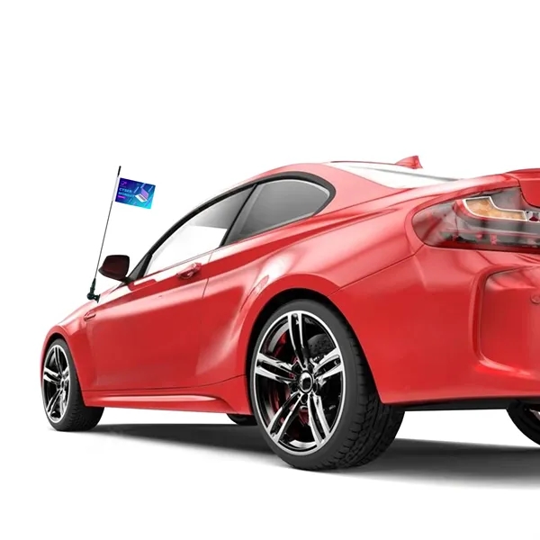 Digital Printed Antenna Flags with Clip - ePoly 1 Ply - Digital Printed Antenna Flags with Clip - ePoly 1 Ply - Image 6 of 6