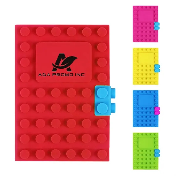 A6 Silicone Building Block Notebook - A6 Silicone Building Block Notebook - Image 0 of 2