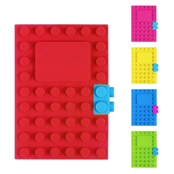 A6 Silicone Building Block Notebook - A6 Silicone Building Block Notebook - Image 1 of 2