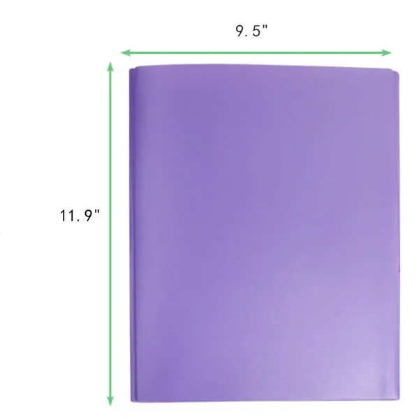 Plastic Letter Size  Folders with 2 Pockets and 3 Prongs - Plastic Letter Size  Folders with 2 Pockets and 3 Prongs - Image 1 of 3