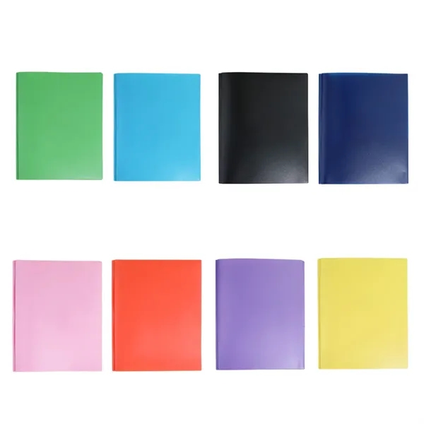 Plastic Letter Size  Folders with 2 Pockets and 3 Prongs - Plastic Letter Size  Folders with 2 Pockets and 3 Prongs - Image 2 of 3