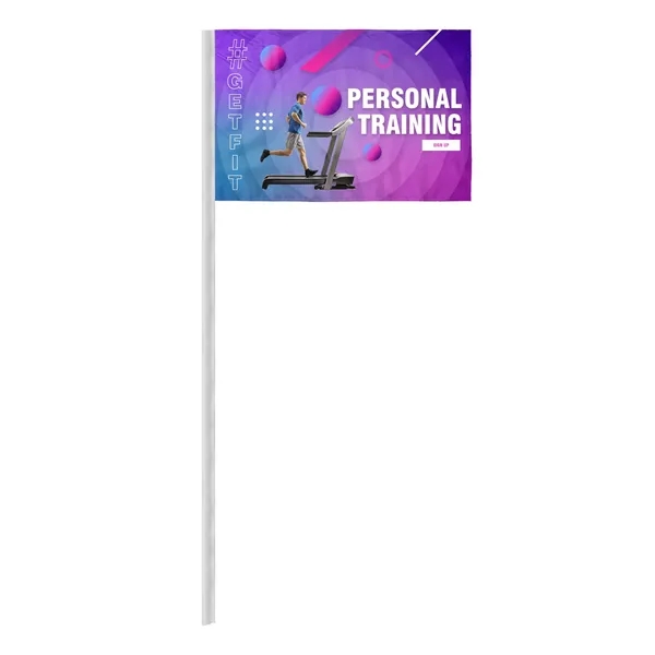 Digital Printed Antenna Flags with Sleeves - ePoly 1 Ply - Digital Printed Antenna Flags with Sleeves - ePoly 1 Ply - Image 0 of 5