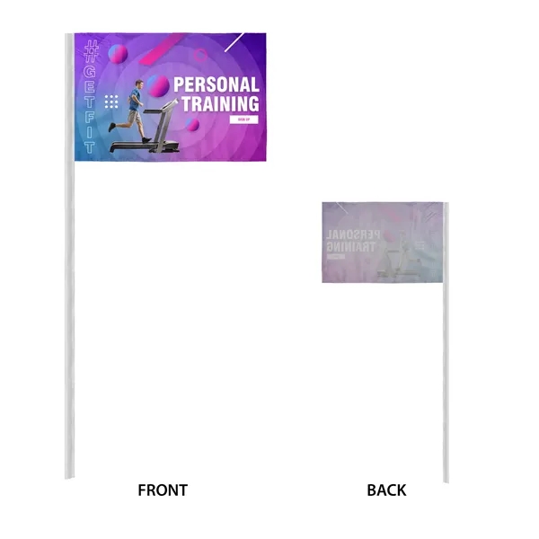 Digital Printed Antenna Flags with Sleeves - wPoly 1 Ply - Digital Printed Antenna Flags with Sleeves - wPoly 1 Ply - Image 3 of 5