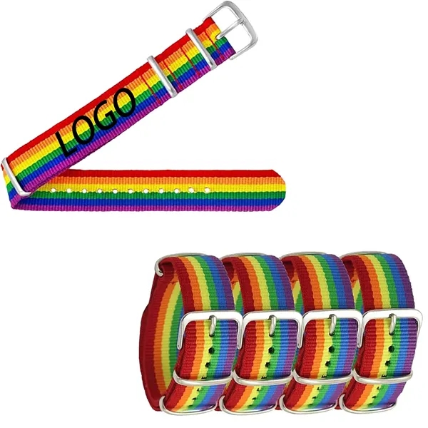 Adjustable Rainbow Wristband - Adjustable Rainbow Wristband - Image 0 of 3