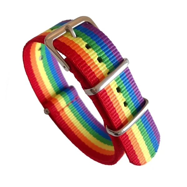 Adjustable Rainbow Wristband - Adjustable Rainbow Wristband - Image 1 of 3