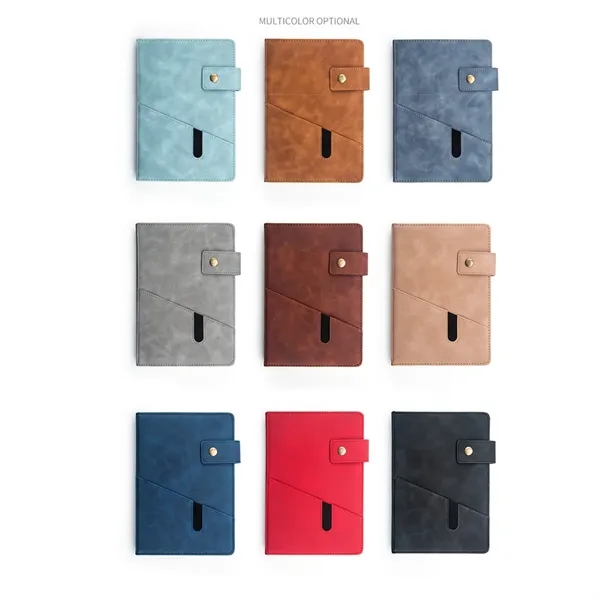 Hardcover A5 Leather Journal Notebook - Hardcover A5 Leather Journal Notebook - Image 2 of 5