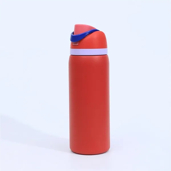 Insulated Stainless Steel Water Bottle with Straw - Insulated Stainless Steel Water Bottle with Straw - Image 3 of 13