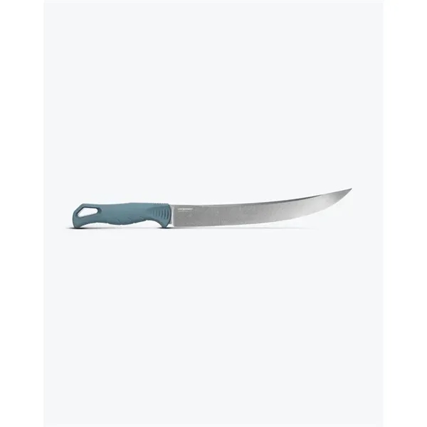 Fishcrafter™ Depth Blue Santoprene® 9" Trailing Point Knife - Fishcrafter™ Depth Blue Santoprene® 9" Trailing Point Knife - Image 6 of 7